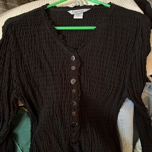 Fresco Black dress top  Medium